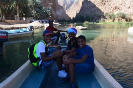 leaving the Wadi by boat
