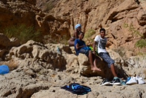 After swimming in the Wadi