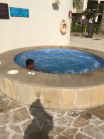 Zarien in the hot tub